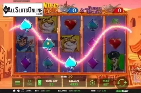Win Screen. Wild Genie from StakeLogic