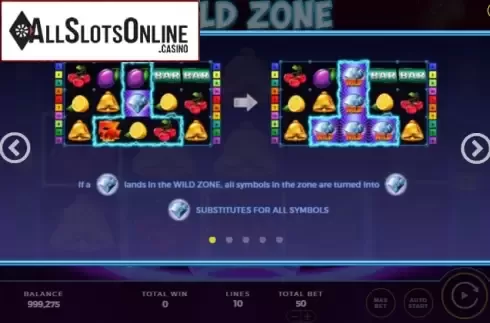 Paytable 1. Wild Zone from Bally