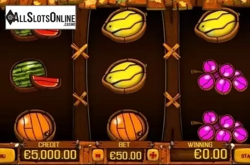 Reels screen. Wooden Fruits (Apollo Games) from Apollo Games