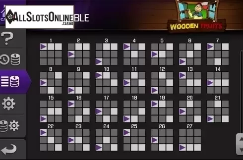 Paytable 2. Wooden Fruits (Apollo Games) from Apollo Games