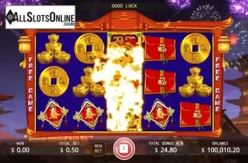 Free Spins GamePlay Screen