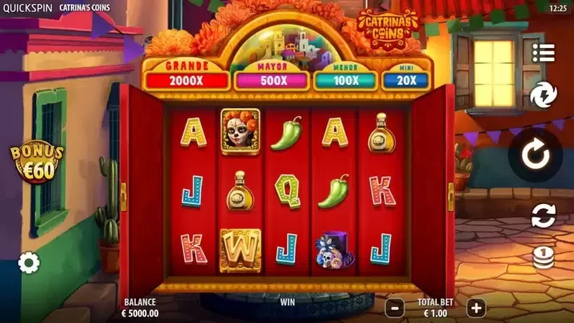 Catrina’s Coins slot screenshot 1