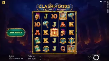 Clash of Gods: Anubis vs Hades slot screenshot 2