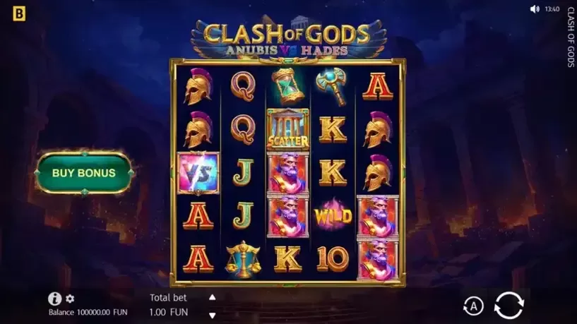 Clash of Gods: Anubis vs Hades slot screenshot 