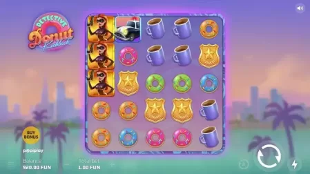 Detective Donut Kickback slot screenshot 2