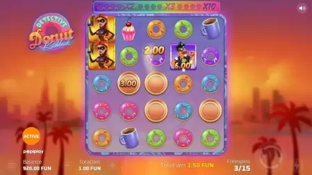 Detective Donut Kickback slot screenshot 4