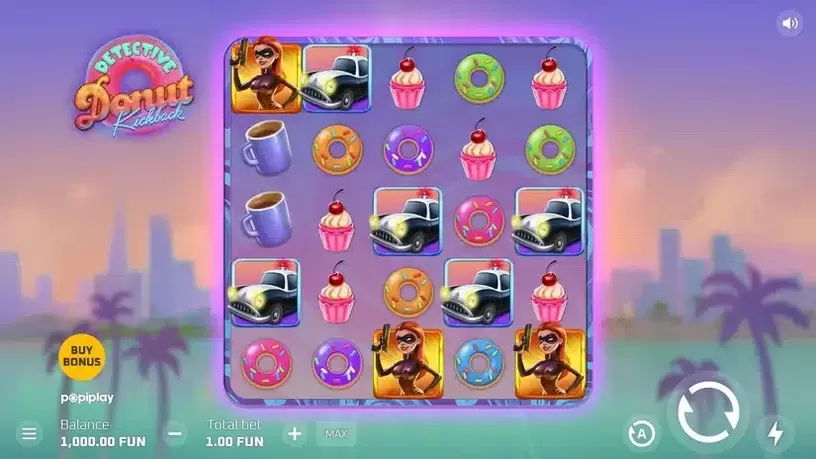 Detective Donut Kickback slot screenshot 1
