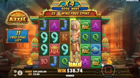 Fortunes of the Aztec slot screenshot 5
