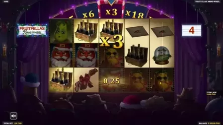 Fruitfellas Xmas Wheel slot screenshot 5