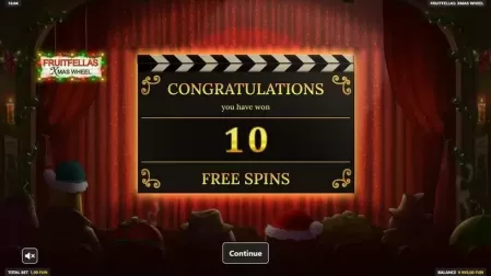 Fruitfellas Xmas Wheel slot screenshot 3