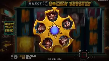 Heist for the Golden Nuggets slot screenshot 4