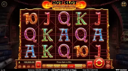 Hot Slot™: Great Book of Magic slot screenshot 1