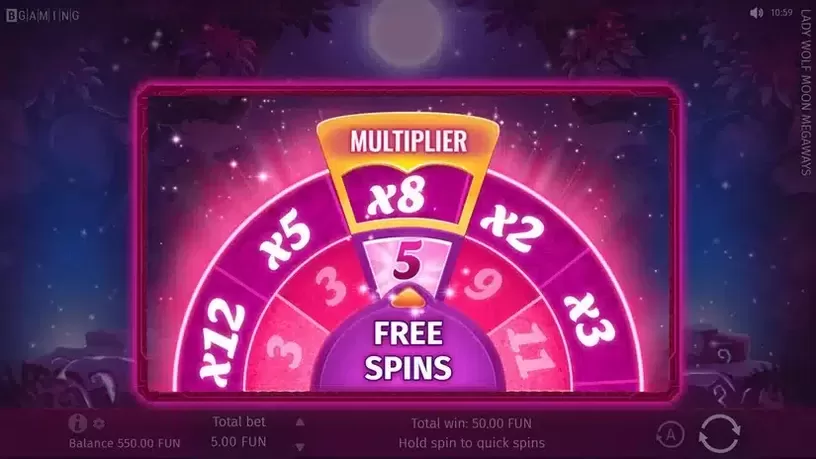 Lady Wolf Moon Megaways slot screenshot 4