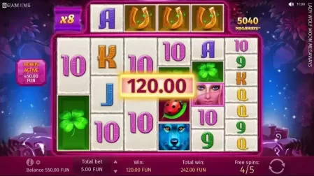Lady Wolf Moon Megaways slot screenshot 6