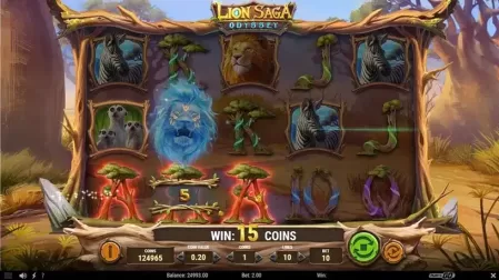 Lion Saga Odyssey slot screenshot 2