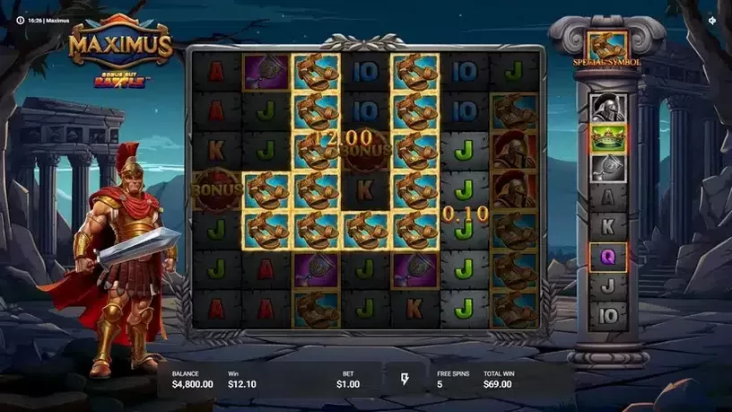 Maximus slot screenshot 5