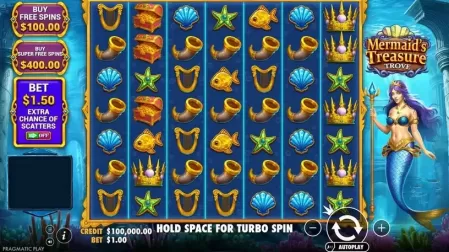 Mermaid’s Treasure Trove slot screenshot 1