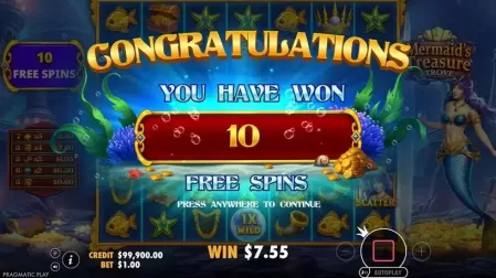 Mermaid’s Treasure Trove slot screenshot 2