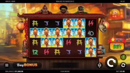 Ninjaz vs Narcos 2 slot screenshot 1