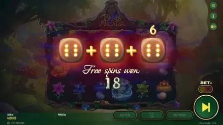 Pan’s Arcadia slot screenshot 3