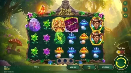 Pan’s Arcadia slot screenshot 1