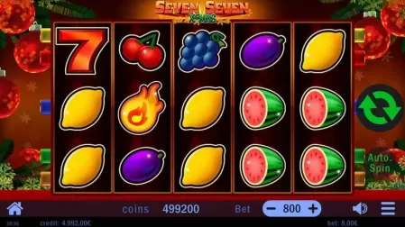 Seven Seven Xmas slot screenshot 1