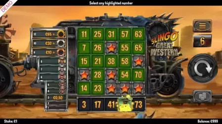 Slingo Great Western slot screenshot 4