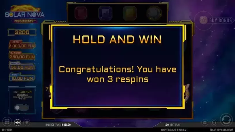 Solar Nova Megaways slot screenshot 3