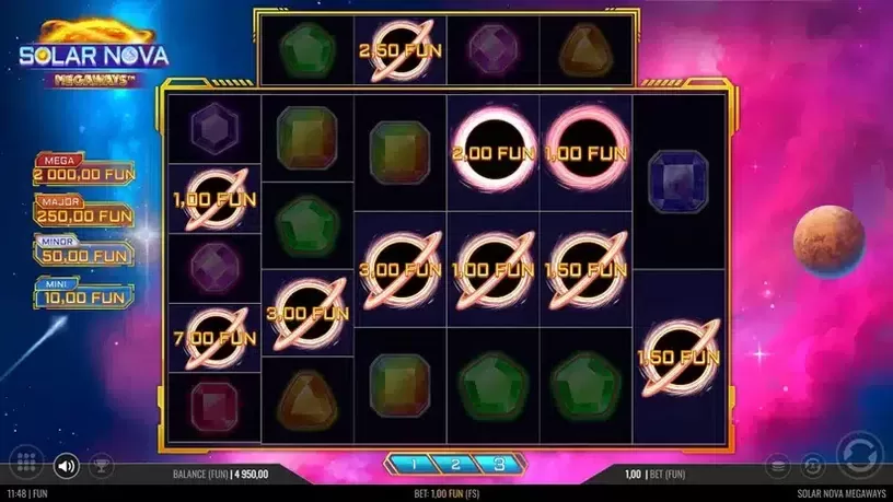 Solar Nova Megaways slot screenshot 4