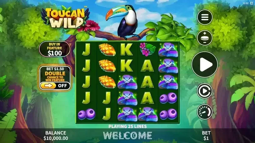 Toucan Wild slot screenshot 1