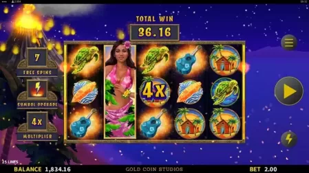 Triple Tiki Super Free Spins slot screenshot 6
