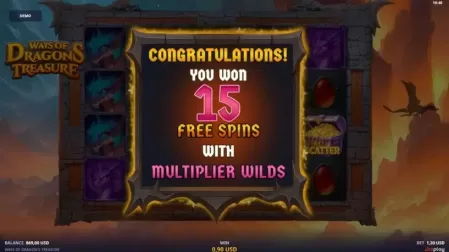 Ways of Dragons Treasure slot screenshot 3
