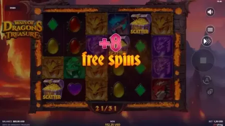 Ways of Dragons Treasure slot screenshot 5