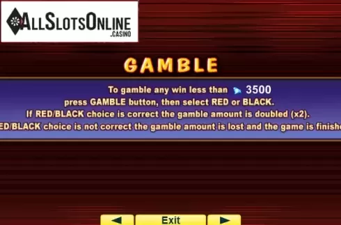 Paytable 2. 100 Super Hot from EGT