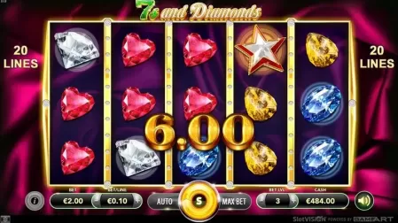 7s and Diamond slot screenshot 2