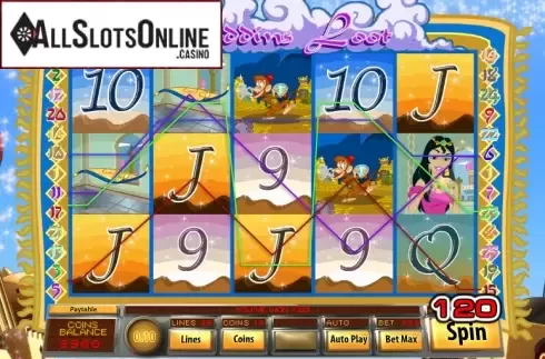 Win Screen2. Aladdins Loot from Saucify