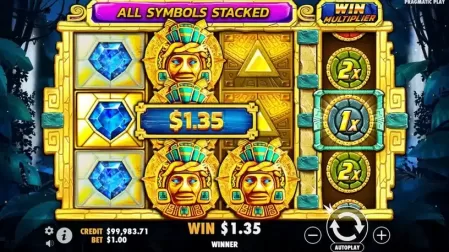 Aztec Gems slot screenshot 4