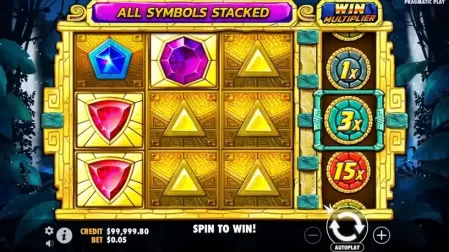 Aztec Gems slot screenshot 1