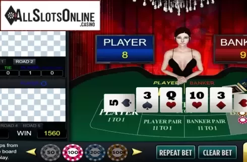 Win Screen 2. Baccarat Deluxe (Vela Gaming) from Vela Gaming