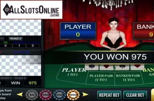 Win Screen 4. Baccarat Deluxe (Vela Gaming) from Vela Gaming
