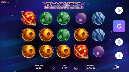 Black star slot screenshot 4