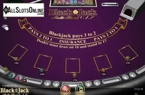 Game Screen. Blackjack VIP MH (iSoftBet) from iSoftBet