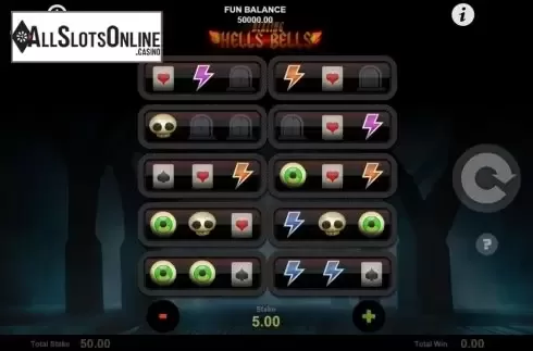 Reel Screen. Blazing Hells Bells from 1X2gaming