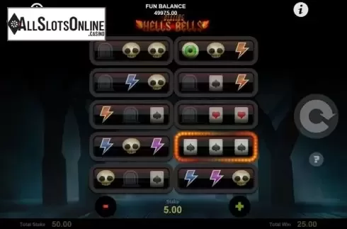 Win Screen 1. Blazing Hells Bells from 1X2gaming