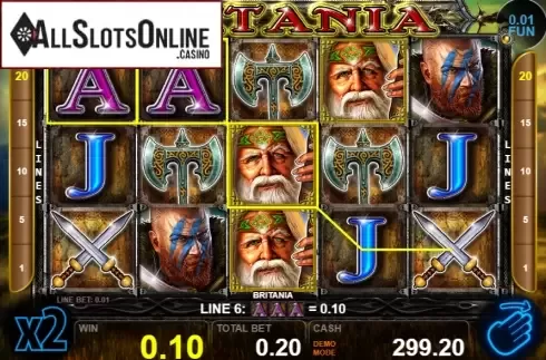 Win screen 1. Britania from Casino Technology