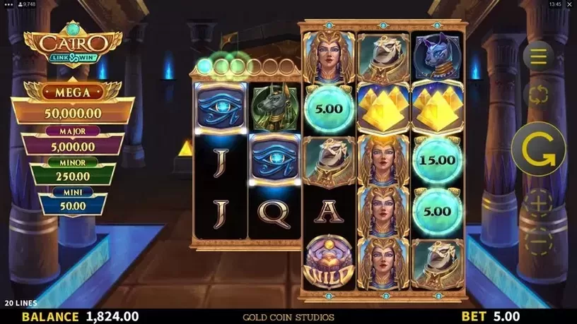 Cairo Link and Win slot screenshot 5