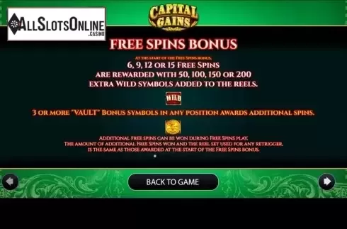 Features . Capital Gains from AGS