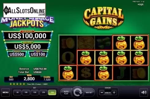 Win Screen 3. Capital Gains from AGS