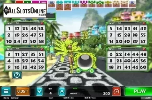 Game Screen 1. Carnaval Bingo from MGA