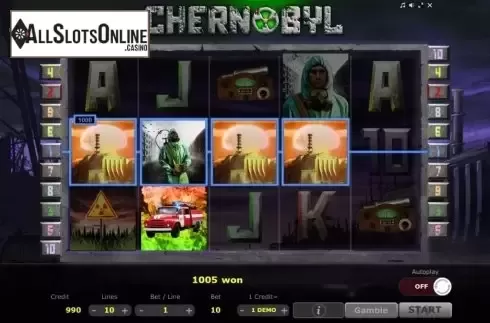 Win Screen. Chernobyl from Five Men Games